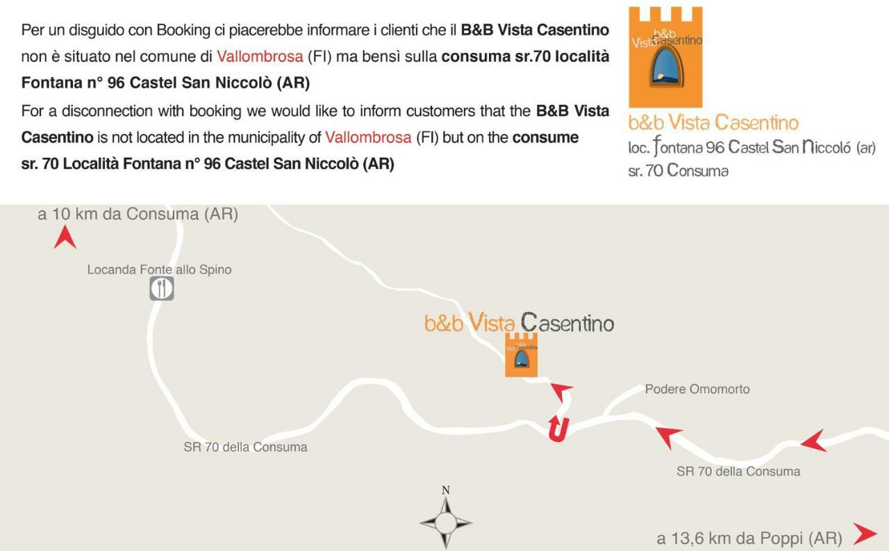 B&B Vista Casentino Pratovecchio Dış mekan fotoğraf